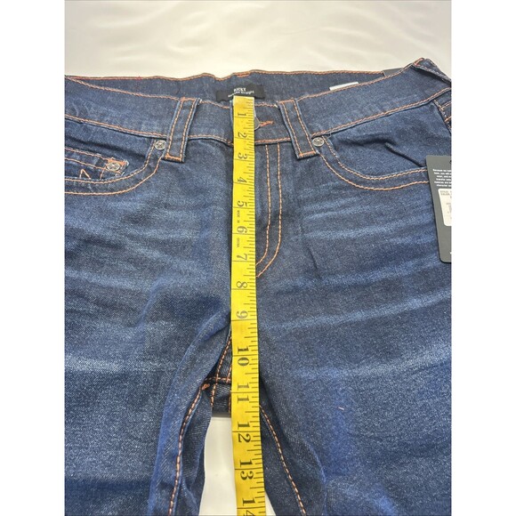True Religion Ricky T Straight Relaxed Shorts Denim Dk Wash SZ 32 Waist New - Picture 6 of 9